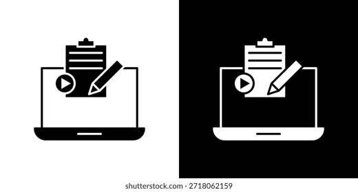 Icono de marketing de contenidos. Pictograma simple de alta calidad. Estilo sólido moderno