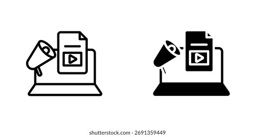 Icono de marketing de contenidos Ilustración vectorial sencilla para gráficos y Diseño web.