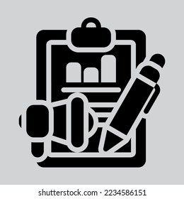 Content marketing icon in solid style, use for website mobile app presentation