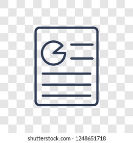 Content Marketing icon. Trendy linear Content Marketing logo concept on transparent background from Technology collection