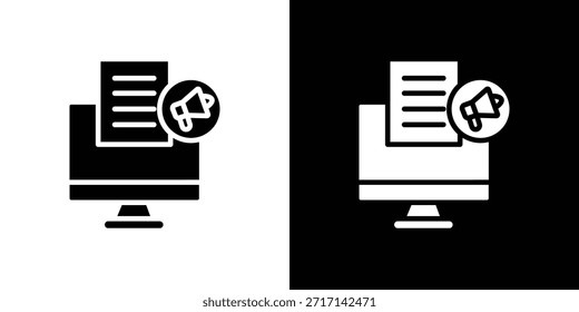 Inhaltsmarketing-Symbol, Vektordesign-Element, Vektor eps 10