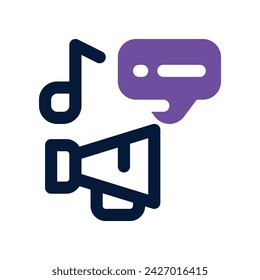 Content Marketing Icon. Vector Dual Tone Icon für Ihre Website, Handy, Präsentation und Logo Design.
