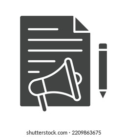 Content Marketing icon vector image. Can also be used for Digital Marketing. Suitable for mobile apps, web apps and print media.