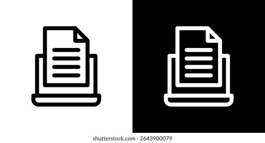 Content marketing icon vector simple element illustration editable