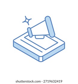 Icono de marketing de contenido Ilustración de stock de Vector