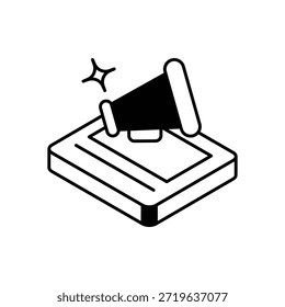 Icono de marketing de contenido Ilustración de stock de Vector