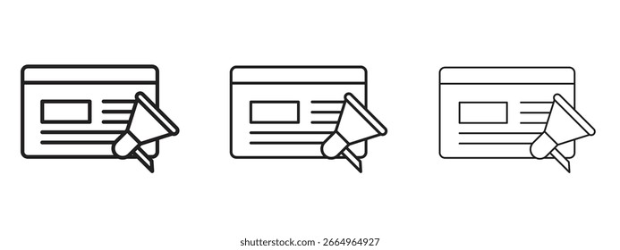 Content marketing icon for Website or Apps Elements, Logo. Pixel vector graphics