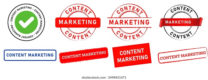 content marketing stamp collection market target plan social media platform online