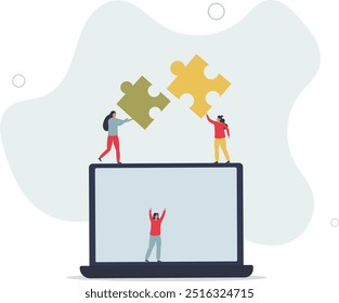 Estratégia de marketing de conteúdo para engajamento do público.Publicações publicitárias em mídias sociais, blogs de influenciadores, post.flat design com pessoas.