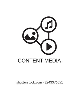 icono de contenido multimedia , icono web