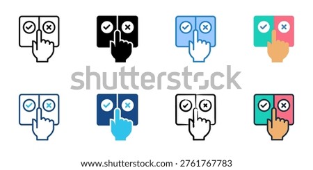 Content moderation icons set multiple style collection. Editable stroke 
