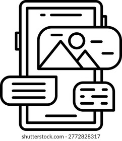 Content Moderation Illustration vector Icon Design