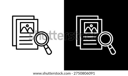 Content Moderation White Icon Set Design