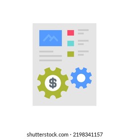 Content Monetization Icon In Vector. Logotype