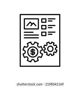 Content Monetization Icon In Vector. Logotype