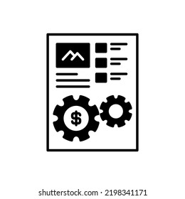 Content Monetization Icon In Vector. Logotype