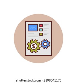 Content Monetization Icon In Vector. Logotype