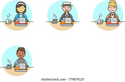 Content- Multicolor journalism Icon Set