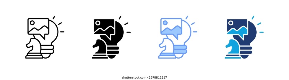 Content Multistyle Icon Set Vector
