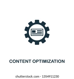 Content Optimization icon. Creative element design from content icons collection. Pixel perfect Content Optimization icon for web design, apps, software, print usage.