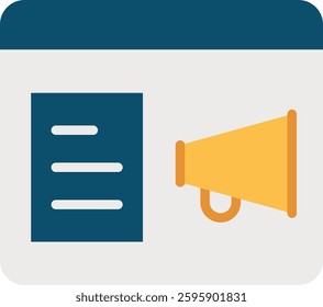 Content Optimization Icon for SEO Strategy and Digital Marketing