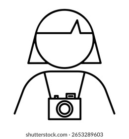 Elemento Ícone Do Fotógrafo De Conteúdo Para Design