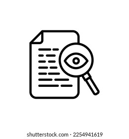 Content Proofreading icon in vector. Logotype