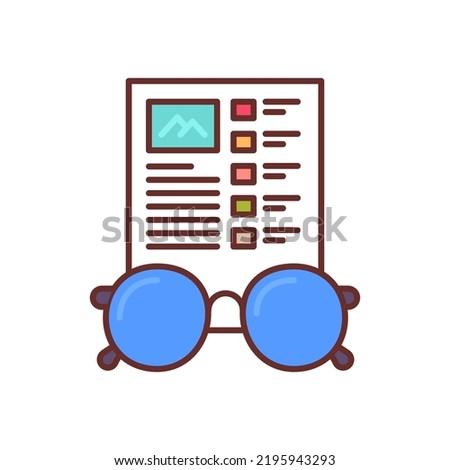 Content Proofreading icon in vector. Logotype