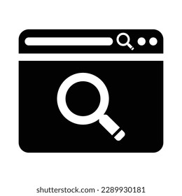 Content Research Icon, Vector Graphics