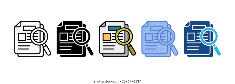Content Review Icon Element For Design