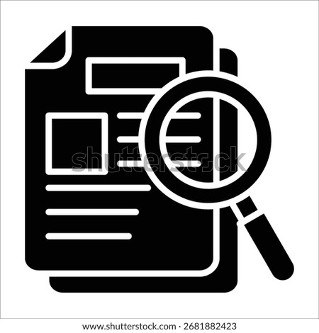 Content Review Icon Element For Design