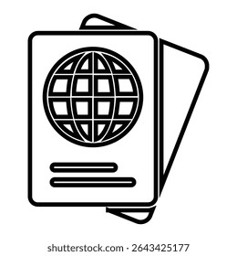 content set line icon design. content set thin black outline symbol vector illustration. editable stroke icon on transparent background.
