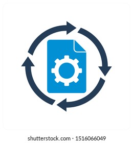 Content setting and other icon concept