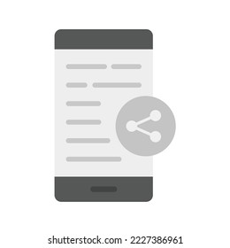 Content Sharing icon vector image. Can also be used for Digital Marketing. Suitable for mobile apps, web apps and print media.