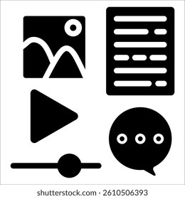 Content Simple Icon Vector Illustration Concept