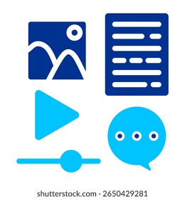 Content Simple Icon Vector Illustration Concept