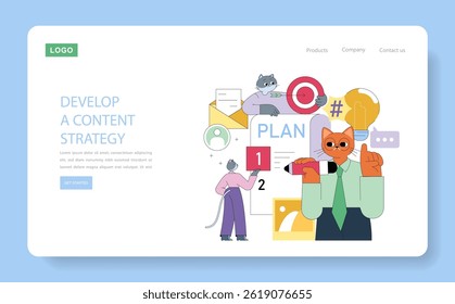 Content strategy development focuses on creating effective marketing tools for businesses. It incorporates planning, content creation, target setting, and effective communication strategies to engage