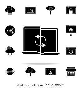 content syncing icon. Web Development icons universal set for web and mobile