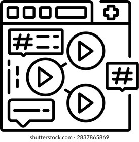 Content Syndication Illustration vector Icon Design