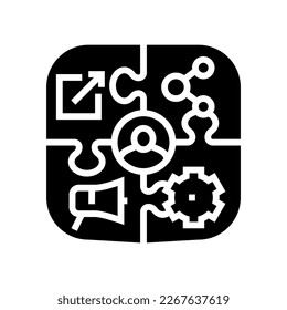 content syndication lead glyph icon vector. content syndication lead sign. isolated symbol illustration