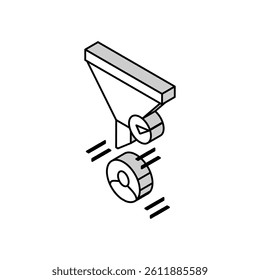 content syndication lead isometric icon vector. content syndication lead sign. isolated symbol illustration