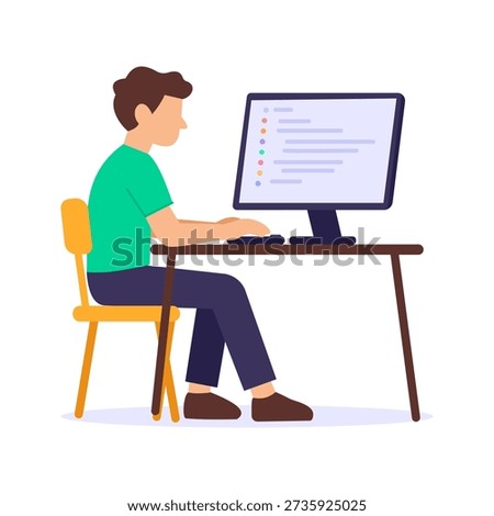 Content Uploading, publishing organizing website digital content, Flat vector character illustration