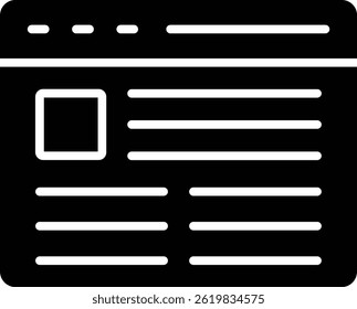 Content vector icon. Can be used for printing, mobile and web applications.