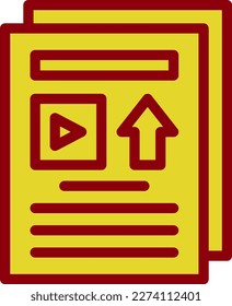 Content Vintage Vector Icon Design