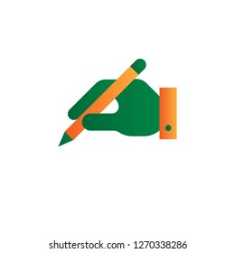 content writer icon design with creative modern concept and simple logo creative shape style design vector eps 10