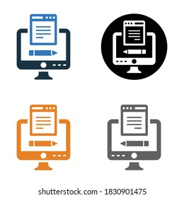 Content writing, copywriting icon design