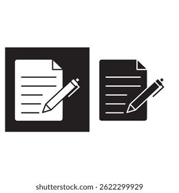 Content writing icon, Crafting Words That Convert, Powerful Content, Real Results, vector, sheet
