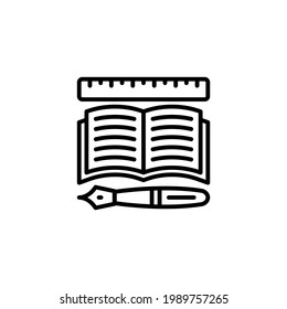 Content Writing icon in vector. Logotype