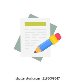 Content Writing icon in vector. Logotype