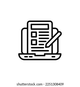 Content Writing icon in vector. Logotype